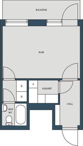 1 Rum och kokvrå, Centrum - Photo 3