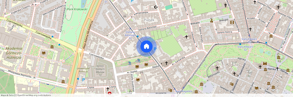 ul. Karmelicka, Piasek, Stare Miasto, Kraków, małopolskie