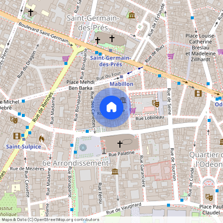 Rue Princesse et Rue Guisarde 75006 Paris (6e arrondissement)