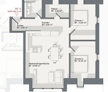 3.5-room apartment – Two net rents for free - Photo 4