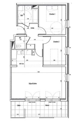 Location Appartement 3 pièces 65m² ST HERBLAIN 44800 - Photo 1