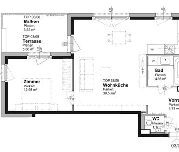 10m² große Terrasse - Top-Neubauwohnung in der Koloniestraße beim F... - Photo 1