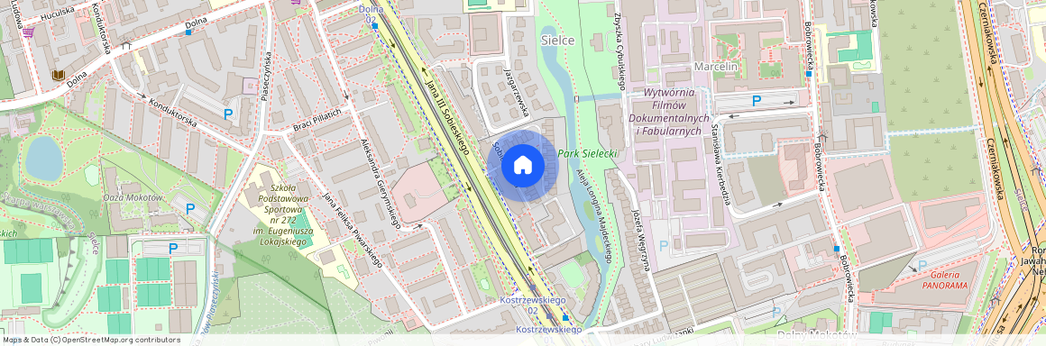 ul. Jana III Sobieskiego, Sielce, Mokotów, Warszawa, mazowieckie