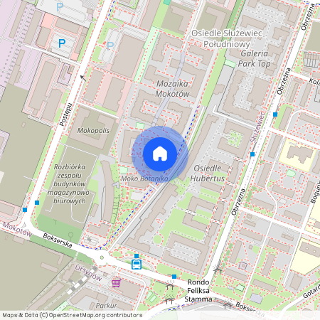 ul. Bokserska 54A, Służewiec, Mokotów, Warszawa, mazowieckie