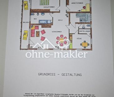 großzügige Wohnung mit großem Balkon ruhig und zentral in Karben - Photo 2