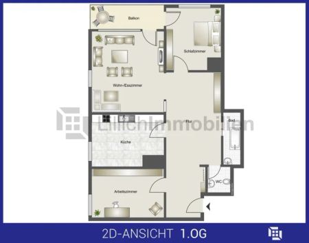 Attraktive 3-Zimmerwohnung mit Balkon in zentraler Lage Kornwestheims sucht nette Mieter! - Foto 2