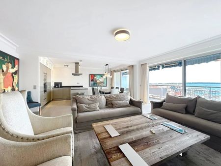 Cannes Centre - Spacieux appartement 3 pièces vue mer à louer à l'année - Photo 2