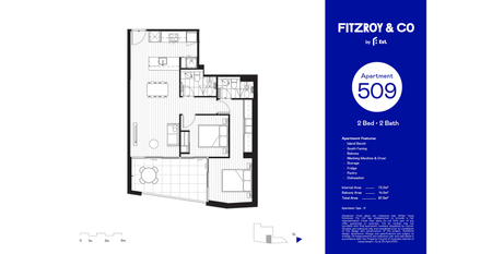 Cleverly designed 2 bed, 2 bath apartment in Fitzroy North. - Photo 3