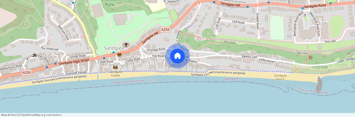 Beach Marine, The Riviera, Sandgate, Folkestone, Kent, CT20