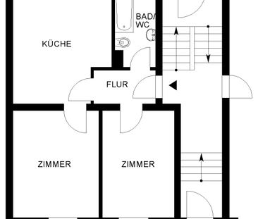 Schön geschnittene 2-Zimmer-Erdgeschosswohnung im Zentrum // EG links - Foto 1