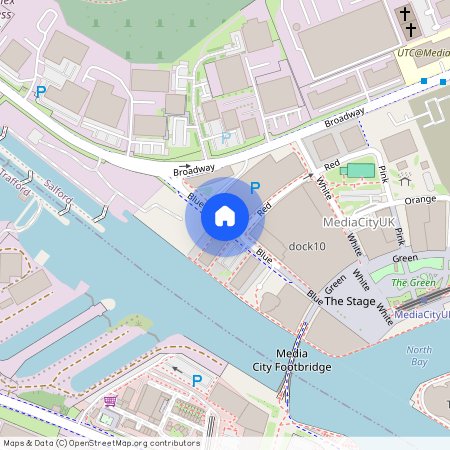 Blue, Media City Uk, Manchester, Greater Manchester, M50