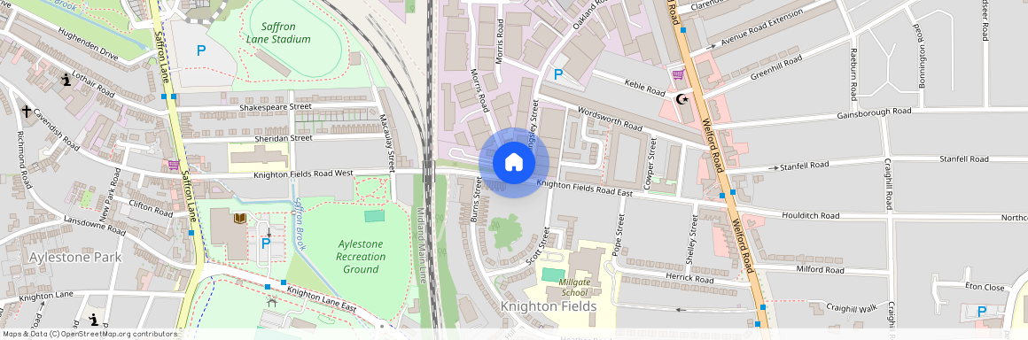 Knighton Fields Road East, Knighton Fields, Leicester, LE2