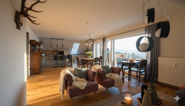 Traumhafte 2 Zimmer Wohnung mit phänomenalem Ausblick und großer Balkonterrasse - Foto 1