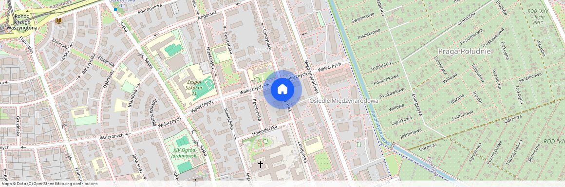 Warszawski, Warszawa, Praga-Południe, Saska, Kępa, Londyńska