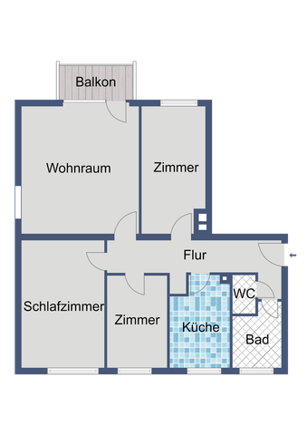 Schöne Familienwohnung im Erdgeschoss ab sofort frei - Photo 5