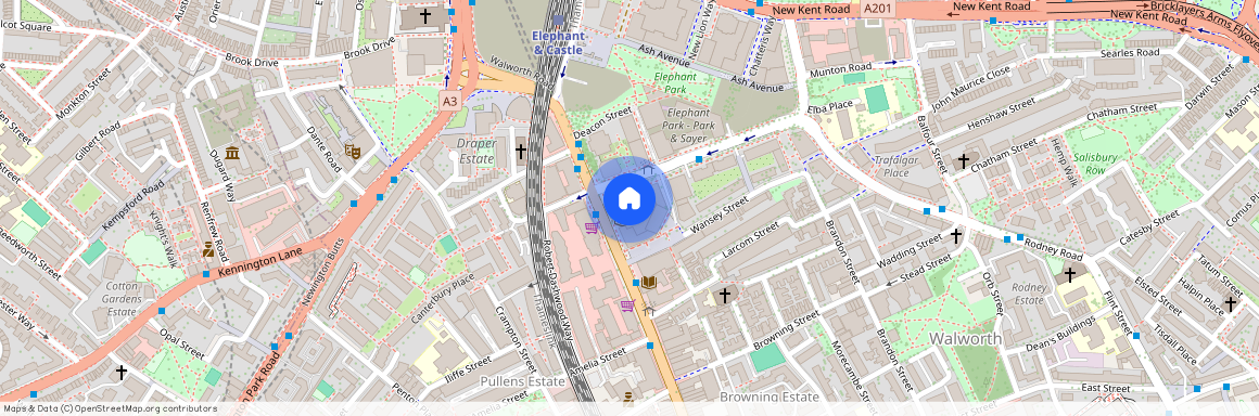 Walworth Road, Elephant and Castle, London, SE17
