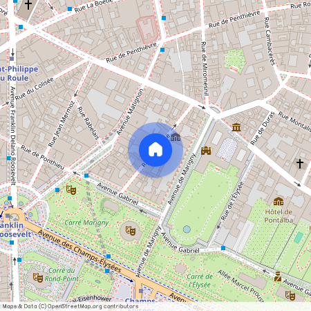 Appartement à louer rue du Cirque, Paris 8ème