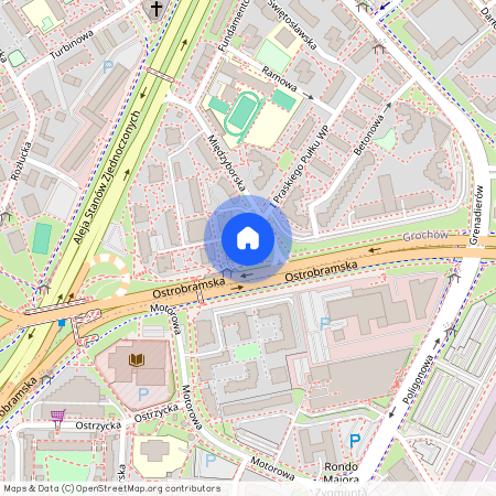 ul. Ostrobramska, Grochów, Praga-Południe, Warszawa, mazowieckie