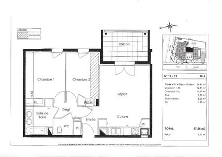 Location Appartement 3 pièces 57m² TOULOUSE 31200 - Photo 4