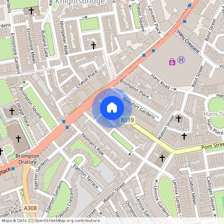 Beauchamp Place, Knightsbridge, London, SW3