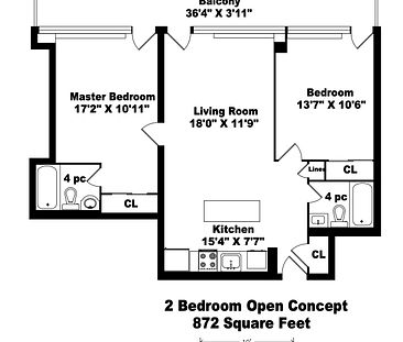 2 Bedrooms Open Concept - Photo 4
