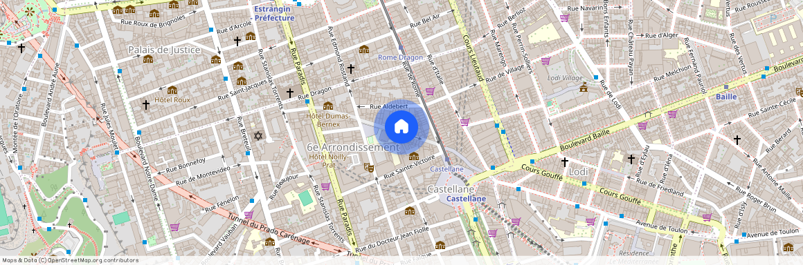 Rue Saint Suffren, 13006, Marseille, Castellane, Préfecture, Arenc Le Silo - Castellane