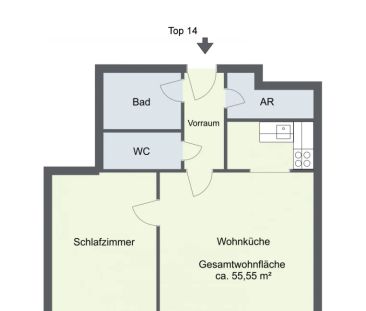 2-ZIMMERWOHNUNG NÄHE MARIAHILFER STRASSE! Gfrornergasse 13 Top 14 - Foto 6