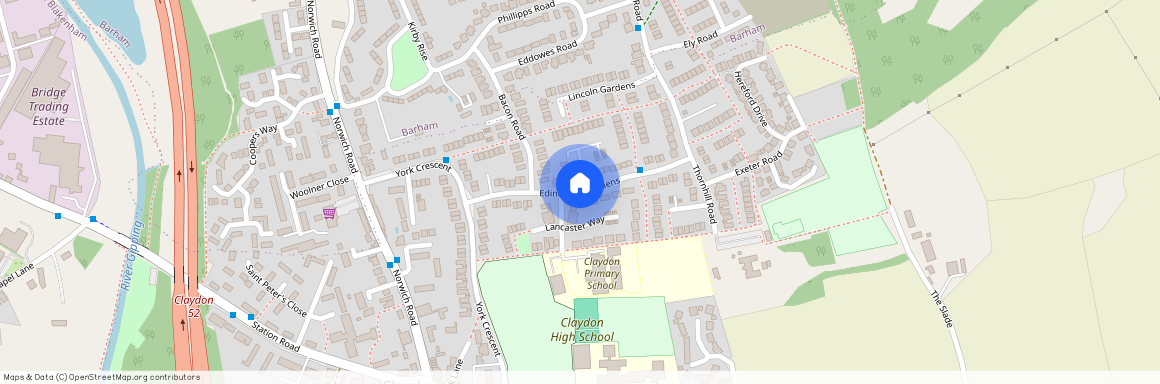 Edinburgh Gardens, Claydon, Ipswich, Suffolk, IP6