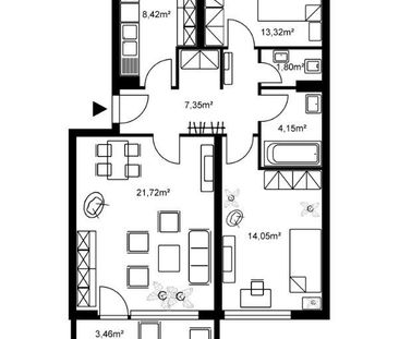 Schöne 3 ZKB Wohnung mit Balkon sucht SIE - Foto 4