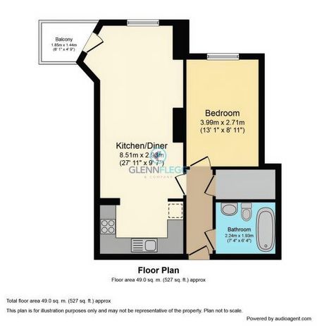 1 bedroom flat to rent - Photo 3