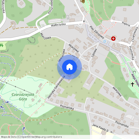 ul. Henryka Sienkiewicza, Jedlina-Zdrój, wałbrzyski, dolnośląskie