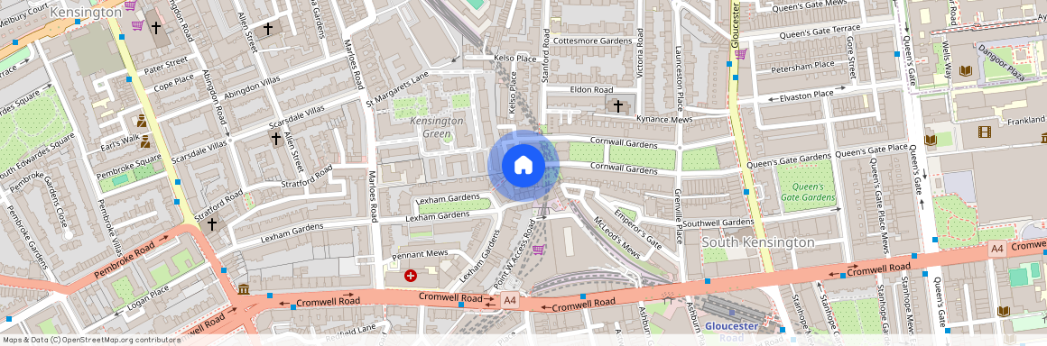 Cornwall Gardens, South Kensington, London