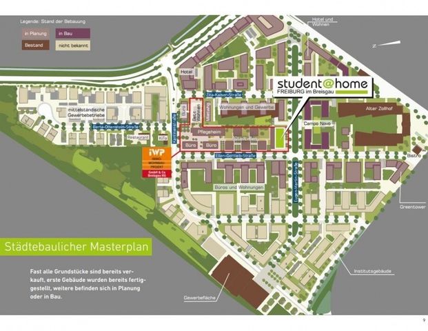 Freiburg- Luxus- Neubau/ NUR f. Studierende-1-ZW in Spitzengestaltung! Clubraum u. mehr! - Foto 1