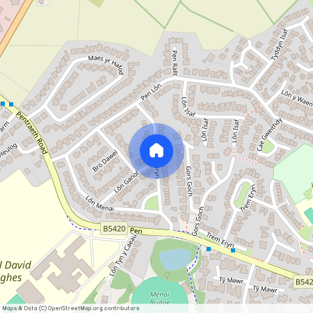 Lon Y Bryn, Menai Bridge