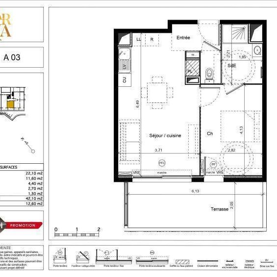 Location appartement neuf 2 pièces 42.1 m² à Montpellier (34000) - Photo 2