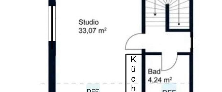 Helle 1-Zimmer Wohnung mit modernem Badezimmer + Küchenzeile - Foto 1