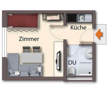 1 ZKB in 35440 Linden - Photo 1