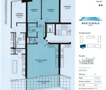 Magnificent furnished apartment with sea view in Rolle - Foto 2