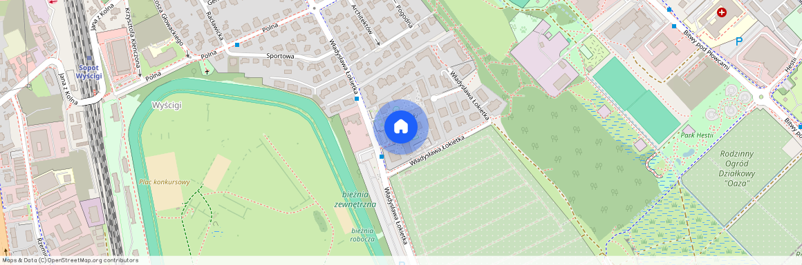 ul. Władysława Łokietka, Karlikowo, Sopot, pomorskie