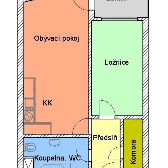 Pronájem bytu 2+kk • 53 m² bez realitkySvitákova, Praha - Stodůlky - Photo 1