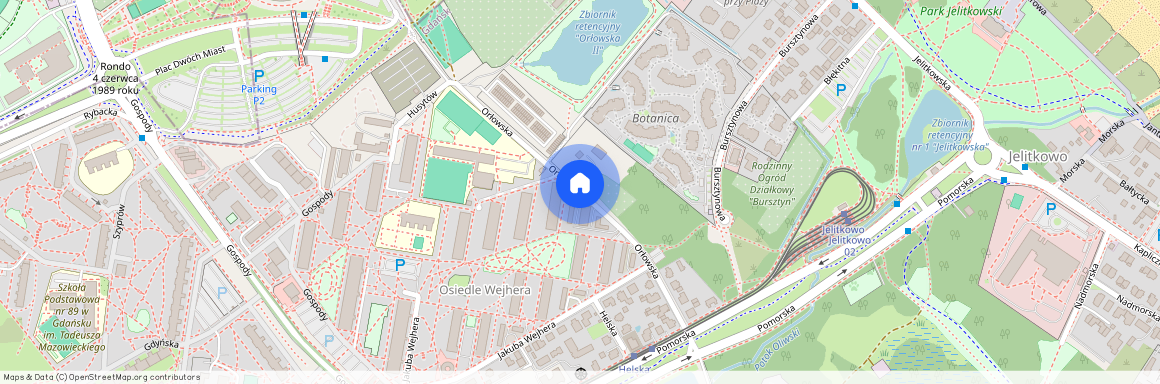 ul. Orłowska, Jelitkowo, Gdańsk, pomorskie