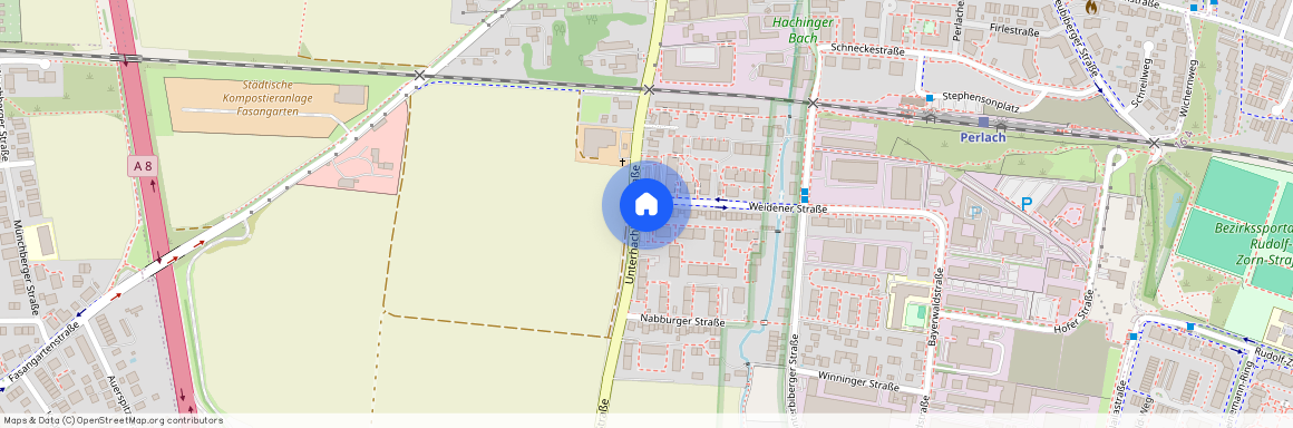 Weidener Straße, 81737 München Altperlach ca. 6, 2 km south-east of Munich-center