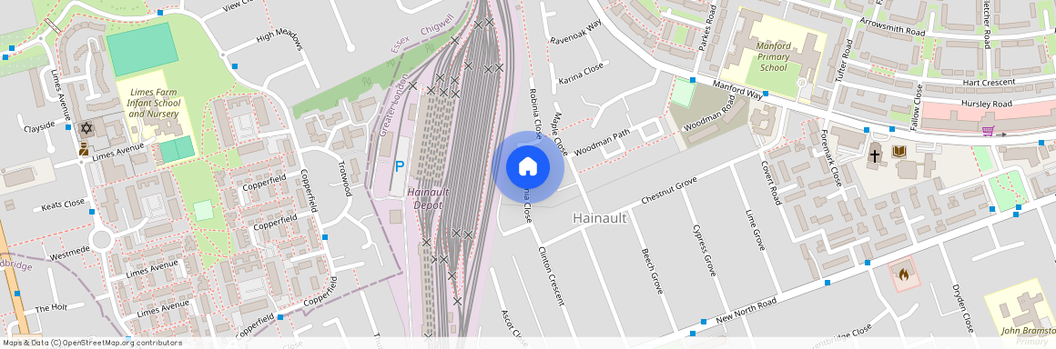 Robinia Close, Hainault