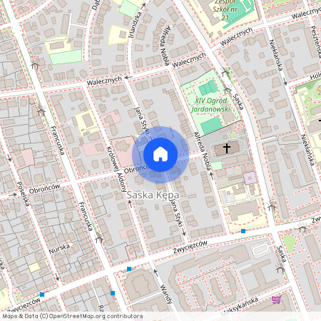 ul. Jana Styki, Saska Kępa, Praga-Południe, Warszawa, mazowieckie