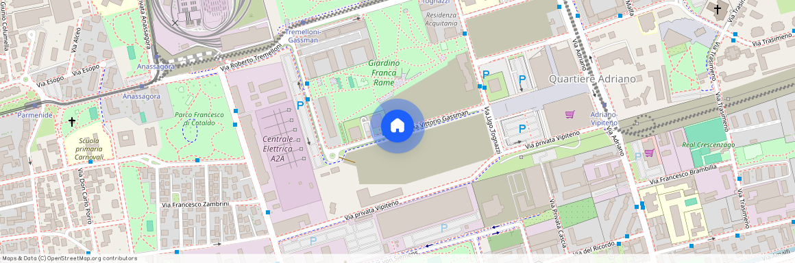 Milano, Via Vittorio Gassman - Quartiere Adriano