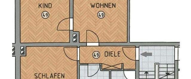 Citynah und doch im Grünen: 3-Raum-Wohnung mit Balkon als Ihr urbaner Rückzugsort - Photo 1