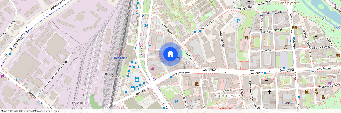 Koszalin, Nowobramskie, Dworcowa