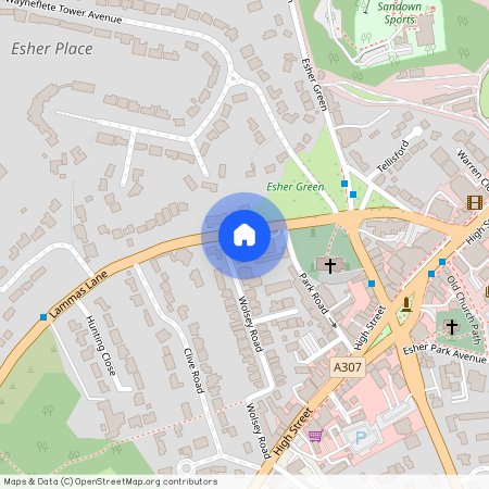 Queens Close, Lammas Lane, Esher, Sur...