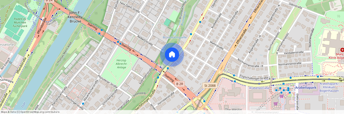 Oberföhringer Straße, 81925 München Oberföhring ca. 4, 5 km north-east of Munich-center