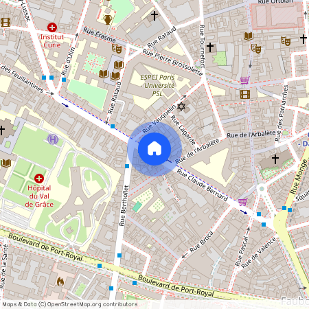 Rue des Lyonnais, entre Bd Port Royal et Rue Claude Bernard 75005 Paris (5e arrondissement)